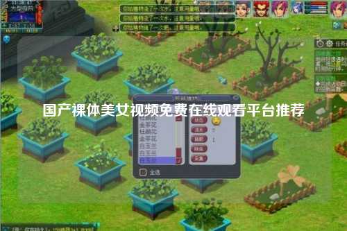 国产裸体美女视频免费在线观看平台推荐
