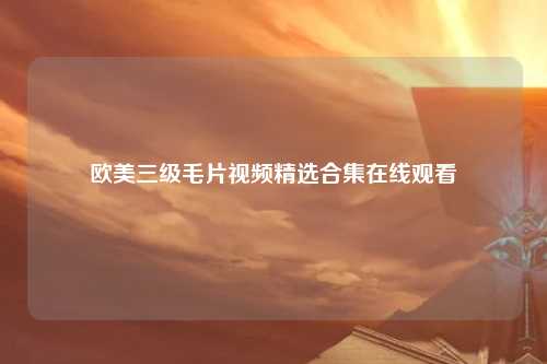 欧美三级毛片视频精选合集在线观看