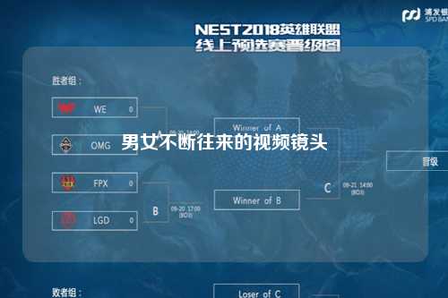 男女不断往来的视频镜头